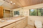 Master bathroom features jetted tub and steam shower 